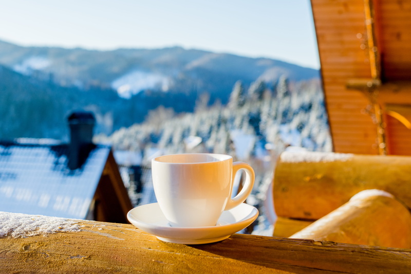 restaurant, tea - hot drink, jewelry, table, ceramic, tea cup, crockery, mountain range, saucer, wood, wood - material, day, coffee, 5K, mountain, mug