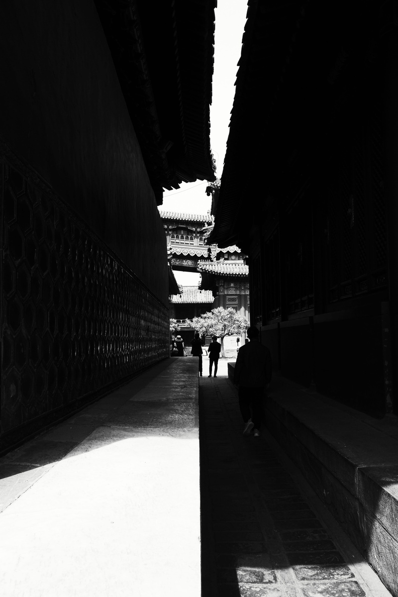 city, sidewalk, outdoors, adult, silhouette, women, temple, shrine, transportation, tarmac, men, banister, arched, lifestyles, asphalt, group of people