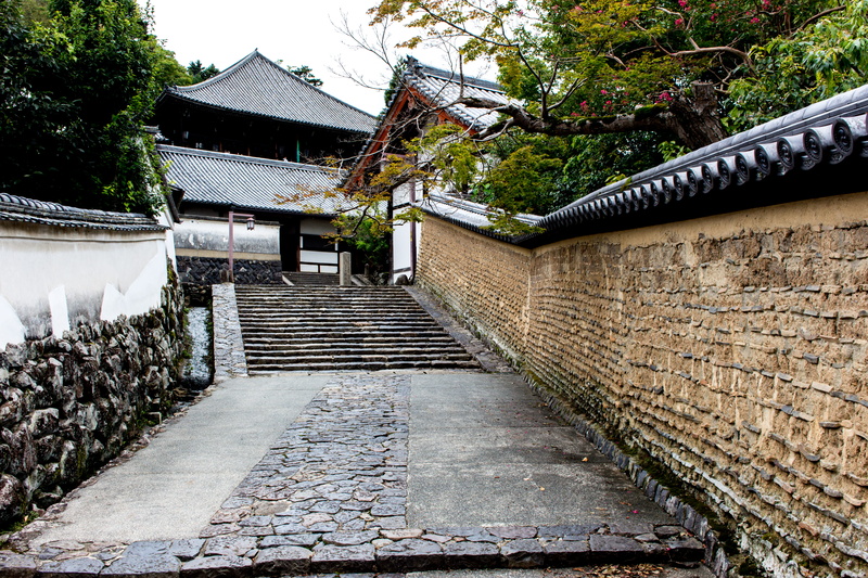 building, nature, path, handrail, the way forward, footpath, outdoors, religion, garden, building exterior, japan, worship, stone wall, arbour, wall, walkway