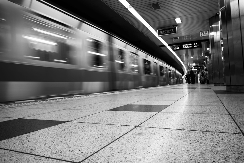 passenger train, train - vehicle, lighting, train, japan, automobile, speed, railroad station, tiled floor, station, tunnel, leaving, blurred motion, tokyo