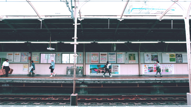 asakusabashi station, transportation, men, mode of transportation, 4K, people, architecture, railroad station, built structure, city, railroad, taitō-ku