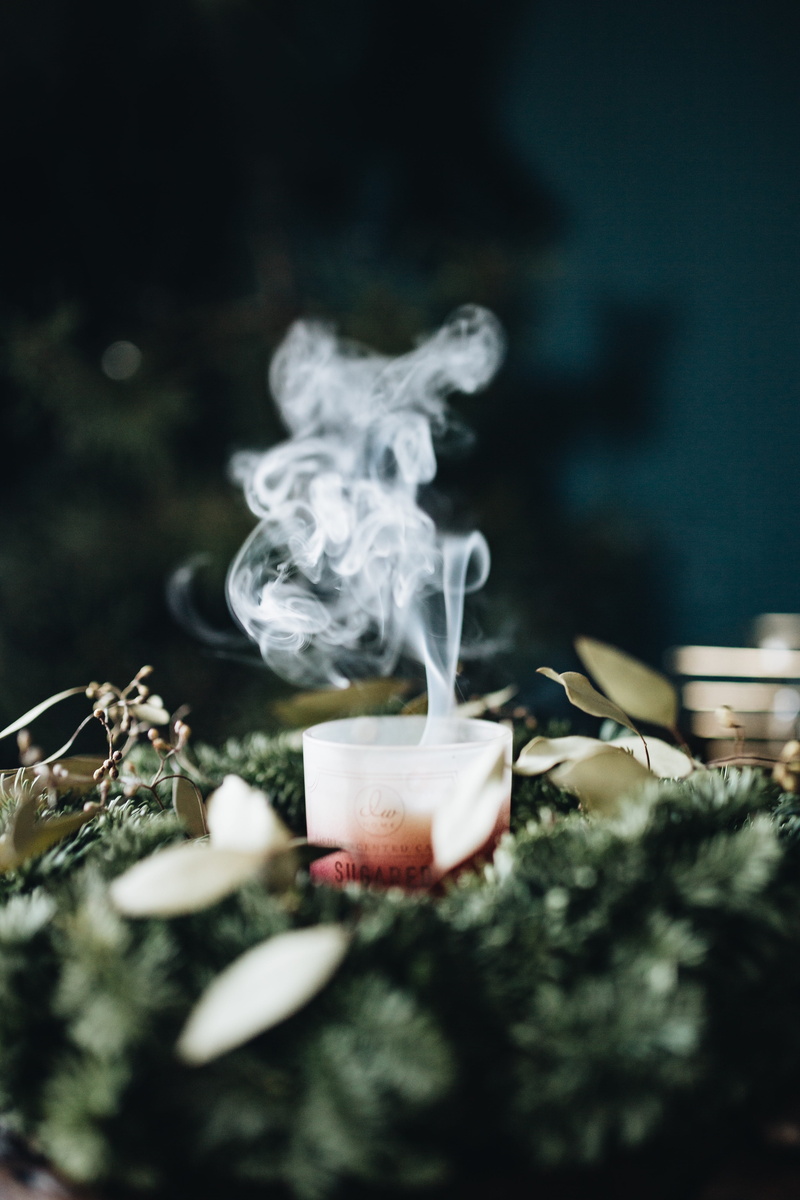religion, spirituality, heat - temperature, tree, incense, nature, lighting equipment, 5K, selective focus, home decor, candle, belief, fire, advent, no people