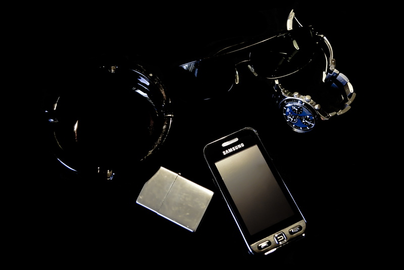 lighter, black, 4K, Samsung, gray, Zippo, phone, Swatch, watch, android, ashtray, smartphone, glasses