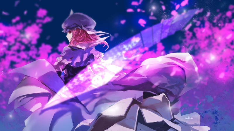 anime girls, short hair, dancing, stage, Touhou, arts culture and entertainment, music, 720P, close-up, light, pink eyes, people, decoration, nightlife