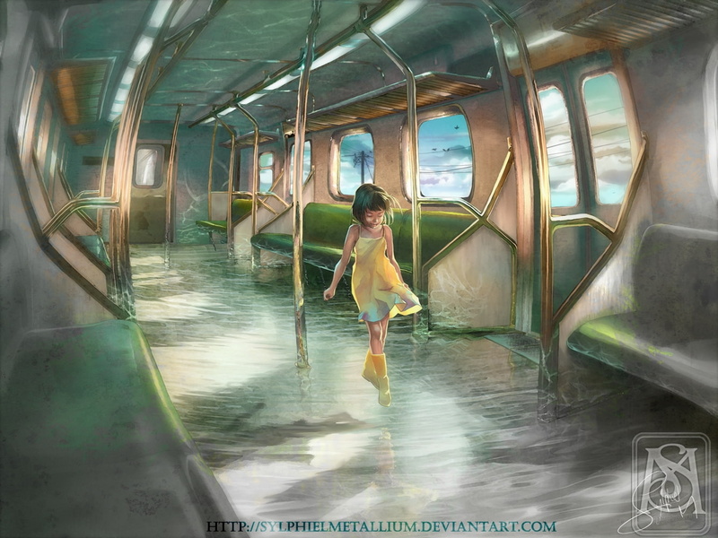 x, art, trains, anime, hd, fuji, hot, choko, girls, Travel, 720P, soft, shading