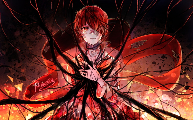 one person, devils, celebration, 1080P, women, red, real people, plant, Anime, spooky, nature, night, creativity, portrait, halloween, fear, art and craft