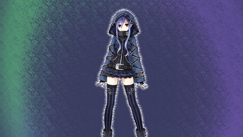 architecture, wall - building feature, scarf, winter, female, Fairy Fencer F, warm clothing, hanging, one person, standing, anime, clothing, built structure