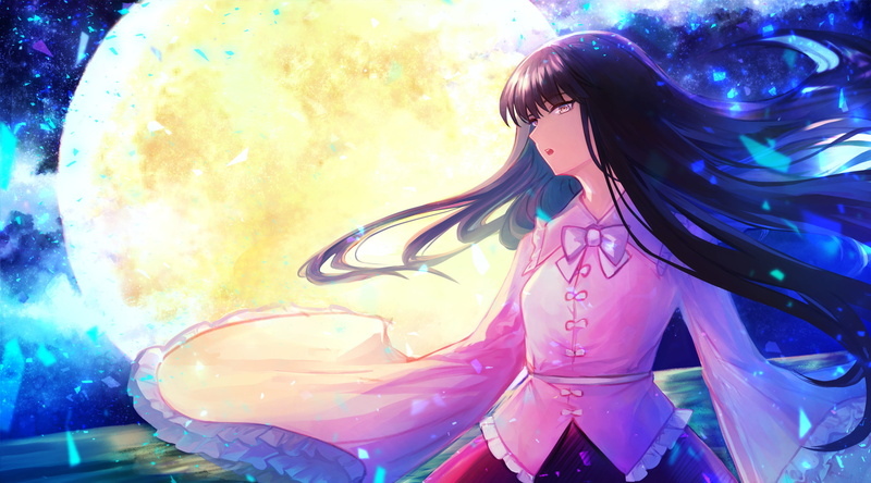 Anime, Kaguya Houraisan, Touhou, 2K
