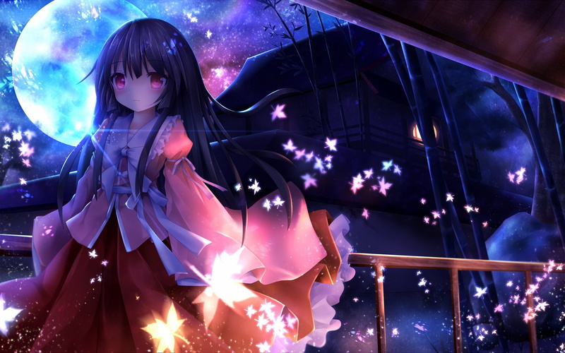 Kaguya Houraisan, 1080P, Anime, Touhou