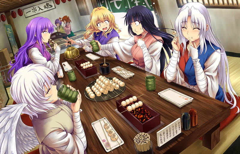 Watatsuki No Yorihime, Kaguya Houraisan, Hieda no Akyuu, Sagume Kishin, Touhou, Anime, Eirin Yagokoro, 1080P, Kosuzu Motoori