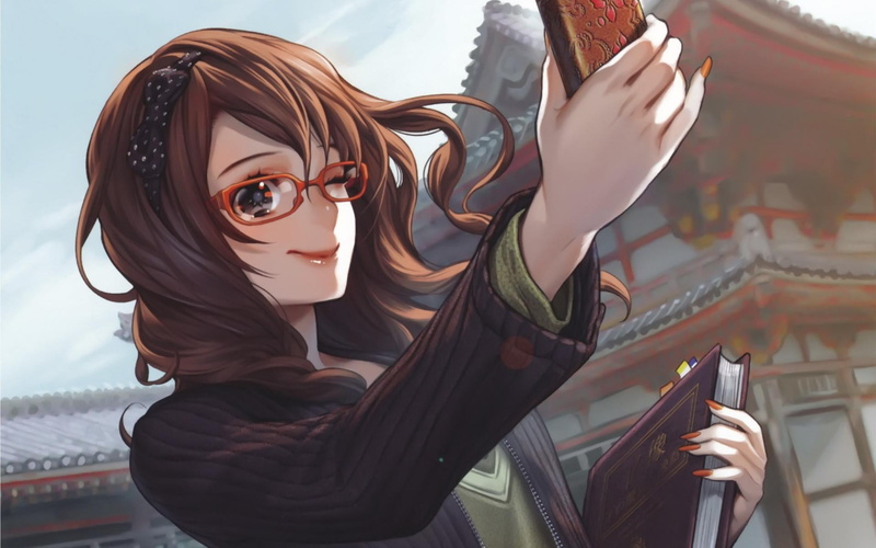 young women, focus on foreground, midoris, Anime / Animated, front view, casual clothing, female, young adult, hairstyle, anime, haired, women, character
