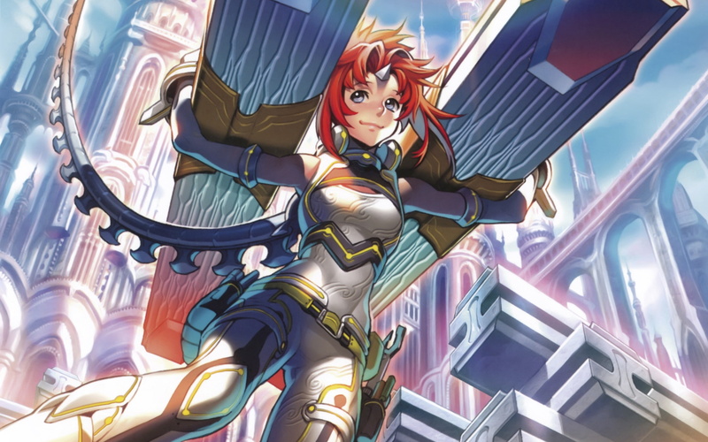 artwork, midori, cityscapes, art, anime, foo, 2K, redheads, fantasy, bodysuit, girls
