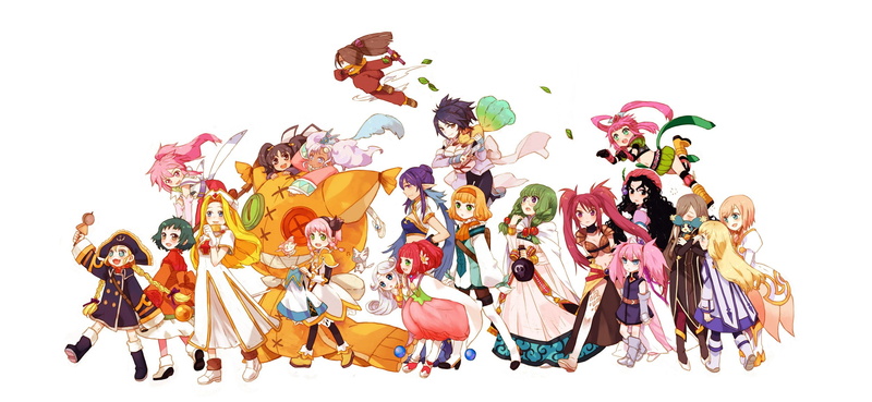 tokunaga, patty, fleur, corrine, grants, 1080P, tear, panille, judith, crossover, braids, twintails, klein, mel, gwayo, group, glasses, arche, mormo, meredy