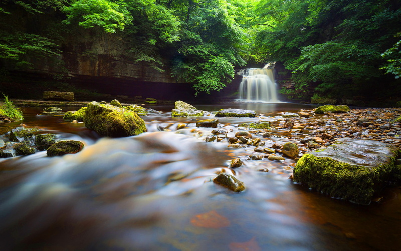 2K, england, wensleydale, yorkshire, waterfall, falls, burton, small, north, cauldron, west