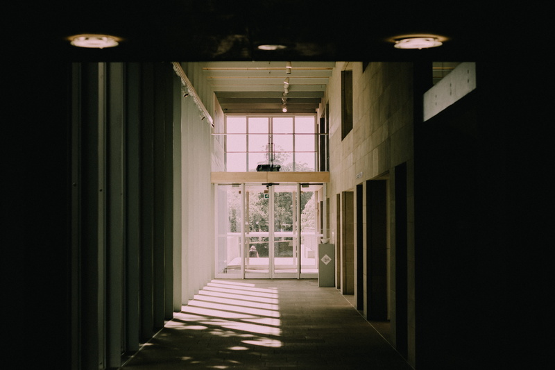 corridor, uk, architecture, visit england, leeds, architectural column, electric lamp, indoors, window, day, built structure, yorkshire, ceiling, light