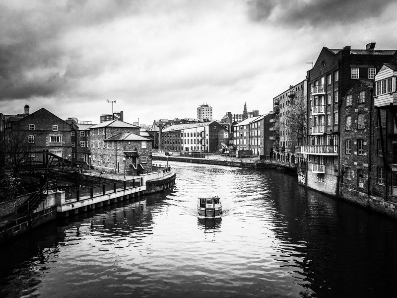 castle, west yorkshire, urban, transportation, no people, cloud - sky, metropolis, passenger craft, built structure, reflection, building exterior, architecture
