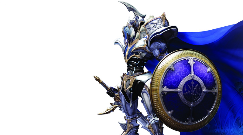 Knight, Armor, metal, patriotism, close-up, Games, shape, White, Blue, mode of transportation, architecture, Chronicles, outdoors, Other Games, sky, transportation