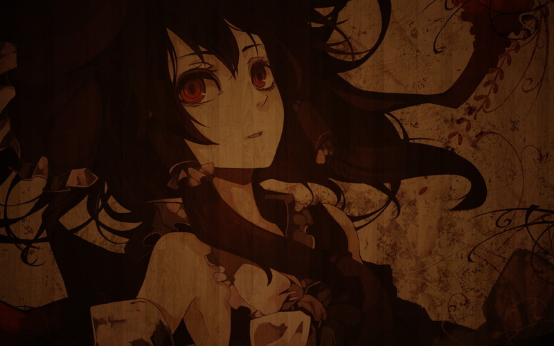 close-up, wall - building feature, night, mask, mural, dark, craft, pattern, architecture, no people, art and craft, 720P, Hakurei Reimu, anime girls