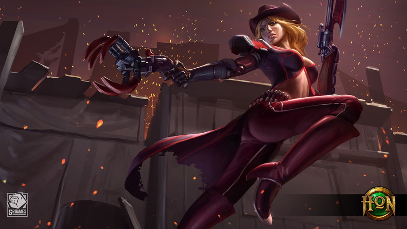 girl, 1080P, HoN, art, Gunclaw, Heroes of Newerth