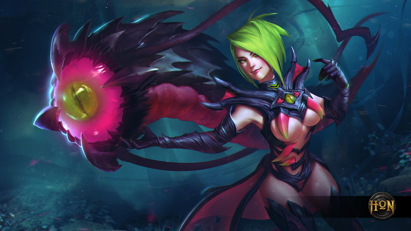 rift hunter, Calamity, 1080P, hon, Heroes of Newerth, monster, girl