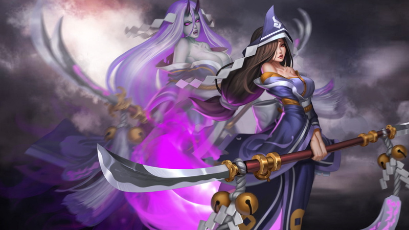 Salomon, the demon, hon, Heroes of Newerth, girl, dress, beauty, 1080P, art