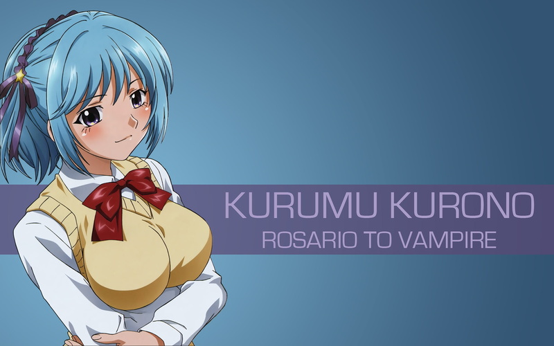1080P, Kurono Kurumu, Rosario + Vampire, anime girls