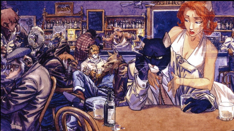 occupation, women, people, male likeness, young adult, John Blacksad, young men, human representation, 1080P, front view, Blacksad, art and craft, beautiful woman