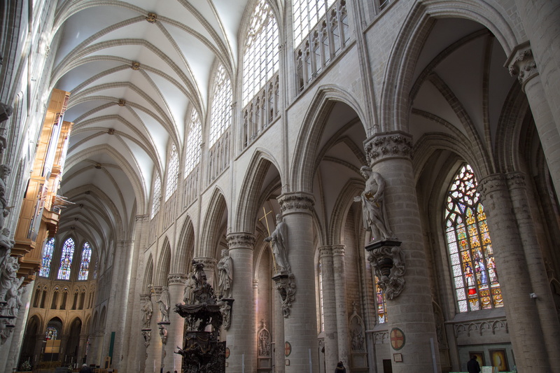 church, religion, history, travel destinations, place of worship, corridor, belief, built structure, aisle, arch, 5K, no people, gothic style, ornate