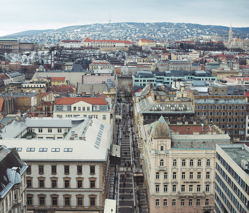 city, aerial, building exterior, residential district, city life, 4K, spire, nature, outdoors, urban, scenery, building, high, road, crowd, intersection