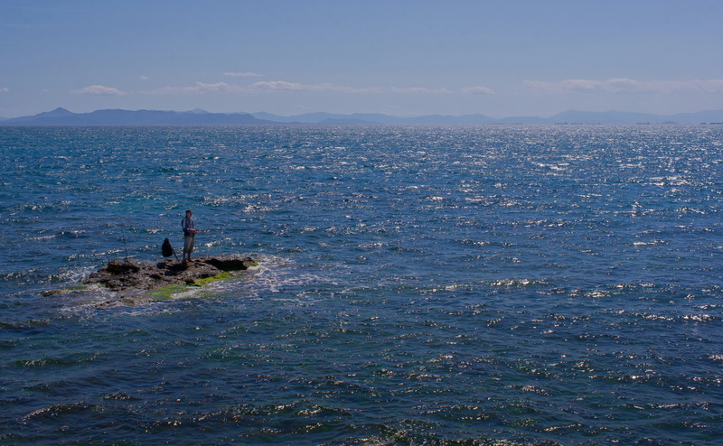 palaionfaliron, real people, 35mm, nature, fishing, blue, two people, waterfront, Photography, lifestyles, non-urban scene, Pentax, athina, day, sea, sky