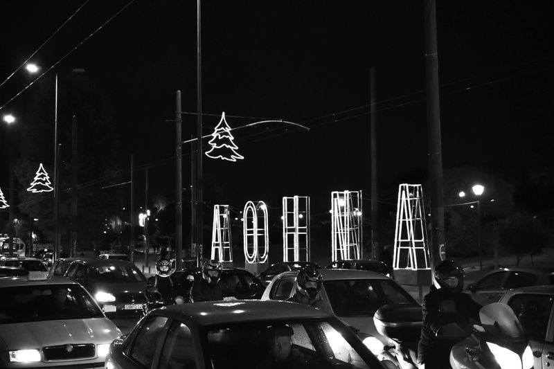 group of people, athina, building exterior, greece, keramikos, street light, city life, illuminated, land vehicle, street, night, motor vehicle, travel