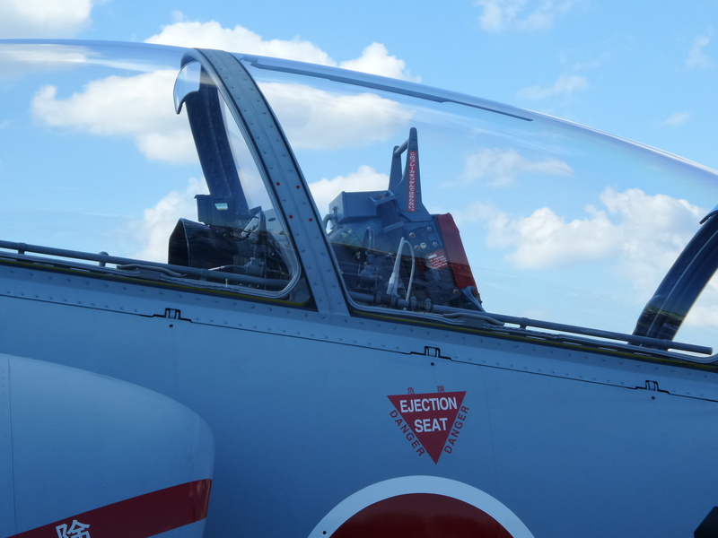 japan, aircraft, air, mode of transportation, cloud - sky, glass - material, land vehicle, airshow, jet, no people, bridge, cockpit, sky, day, fighter