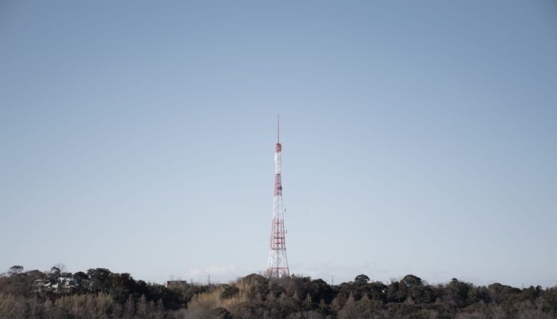 no people, day, hamamatsu, land, travel destinations, built structure, communication, lake sanaru, japan, tree, clear sky, copy space, Sky, global communications