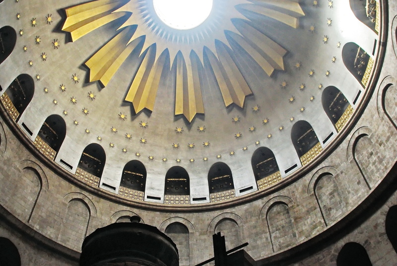 smoke, built structure, arch, religion, travel, israel, architecture, building exterior, holy sepulchre, architecture and art, ceiling, no people, window