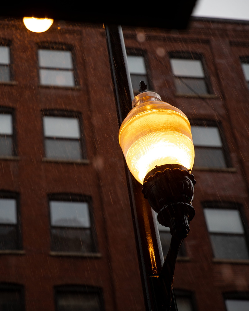 illuminated, yellow, building, shop, light fixture, lamp, market, steel, focus on foreground, lampshade, lamp post, lantern, light, turned, brake, electric lamp