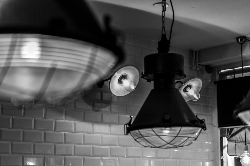 pendant light, appliance, fan, light bulb, no people, person, light fixture, wall - building feature, maastricht, walkway, lamps, electricity, tile, the netherlands