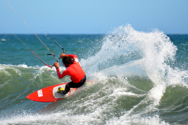 horizon over water, 4K, kite surfing, kiteboarding, Wind Surfing, kite, one man only, sports equipment, nature, safety, one person, Sport, surfboard, sea