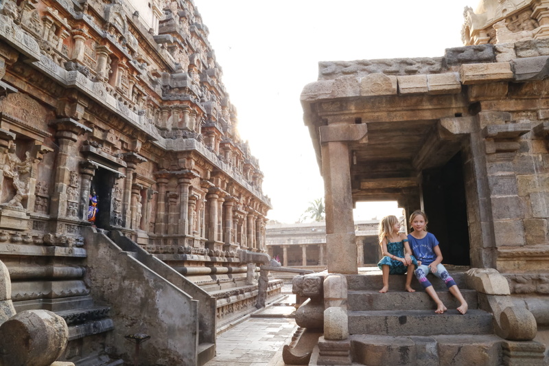 temple, girls, women, old ruin, sculptures, temple hall, outdoors, religion, leisure activity, building exterior, lifestyles, ruined, travel, the past