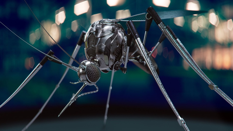 Philipp Müller, art, Mosquito Bot, fiction, the mosquito, 1080P