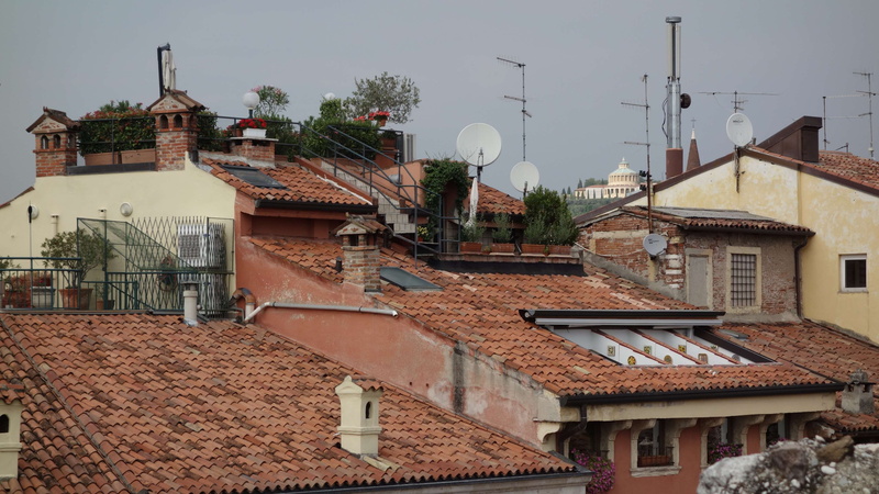 building, technology, nature, sky, italy, built structure, architecture, building exterior, antenna - aerial, communication, rooftops, city, house, tree