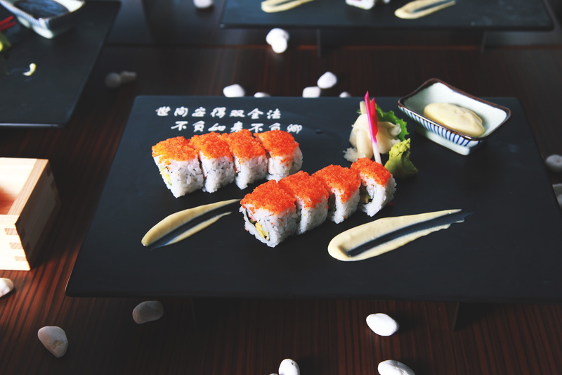 4K, food and Drink, chopsticks, ready-to-eat, indoors, japanese, vertebrate, freshness, fish, slate, japanese food, rice, healthy eating, asian food, wellbeing