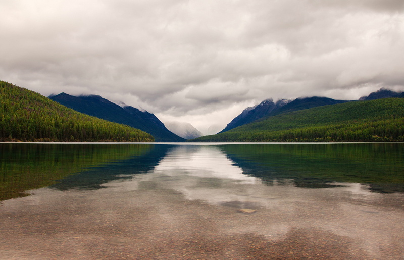 beautiful, environment, montana, beauty in nature, tranquil scene, reflection, nature, mountain range, forest, mountain, landscape, day, trees, blue, 2K