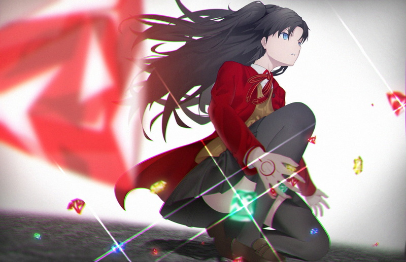 anime, anime girls, Tohsaka Rin, yama (artist), 720P, Fate/Grand Order