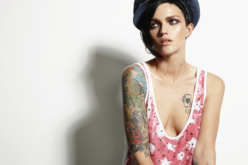 s, tank, top, scoopneck, best, white, Ruby Rose, australian model, women, celebrity, ruby, red, 5K, dj, rose