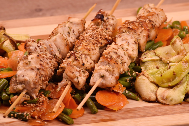 vegetables, tasty, cuisine, temptation, no people, vegetable, chicken meat, high angle view, plate, food, serving size, lunch, barbecue, chicken, homemade