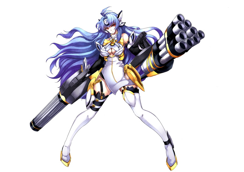 xenosaga, red, kos mos, hair, cleavage, blue, 4K, asya, eyes
