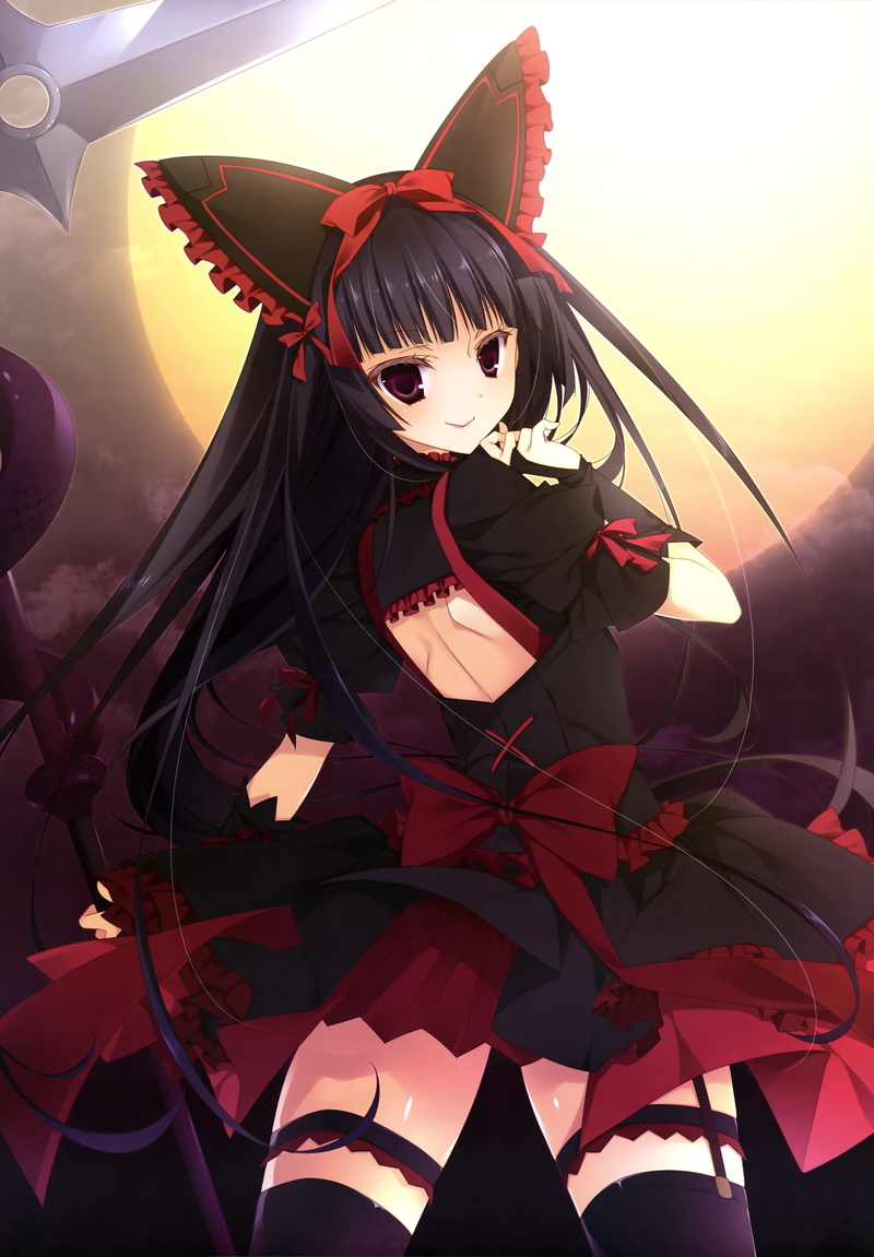 Lolita Fashion, anime, Anime Girls, Gate: Jieitai Kanochi Nite Kaku Tatakaeri, Garter Belt, Rory Mercury, 5K