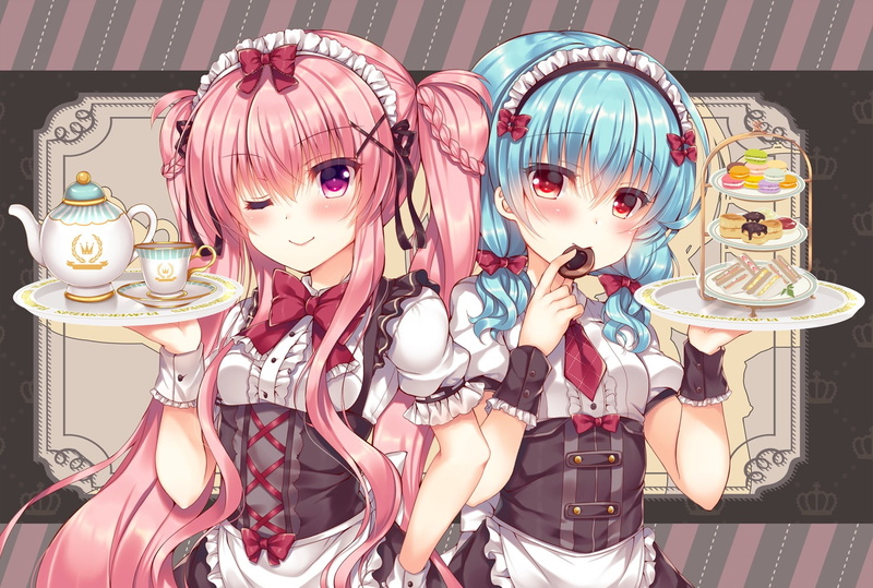 720P, aqua, art and craft, pink, multi colored, 263506, retail display, retail, eyes, shopping, wristwear, festival, tie, representation, wink, konachan