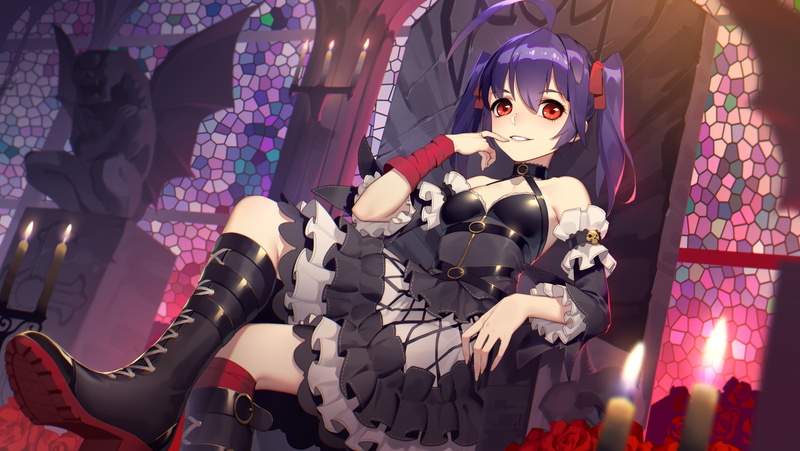 qia, daye, fashion, com, flowers, wristwear, bie, rose, purple, boots, long, hair, 2K, konachan, bandage, goth-loli, red, 260425, lian, tagme, eyes, twintails