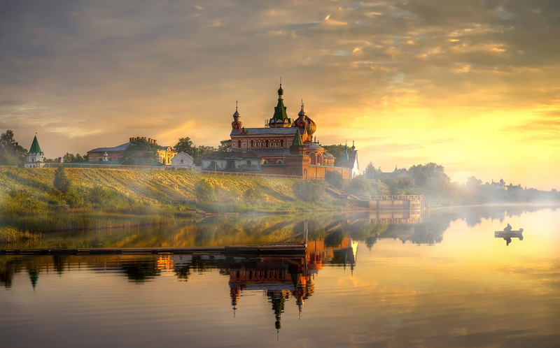 Volkhov, monastery, Staraya Ladoga, nicholas, Nicholas Monastery, 1080P